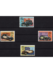 VIETNAM 1985 francobolli usati Auto D'epoca